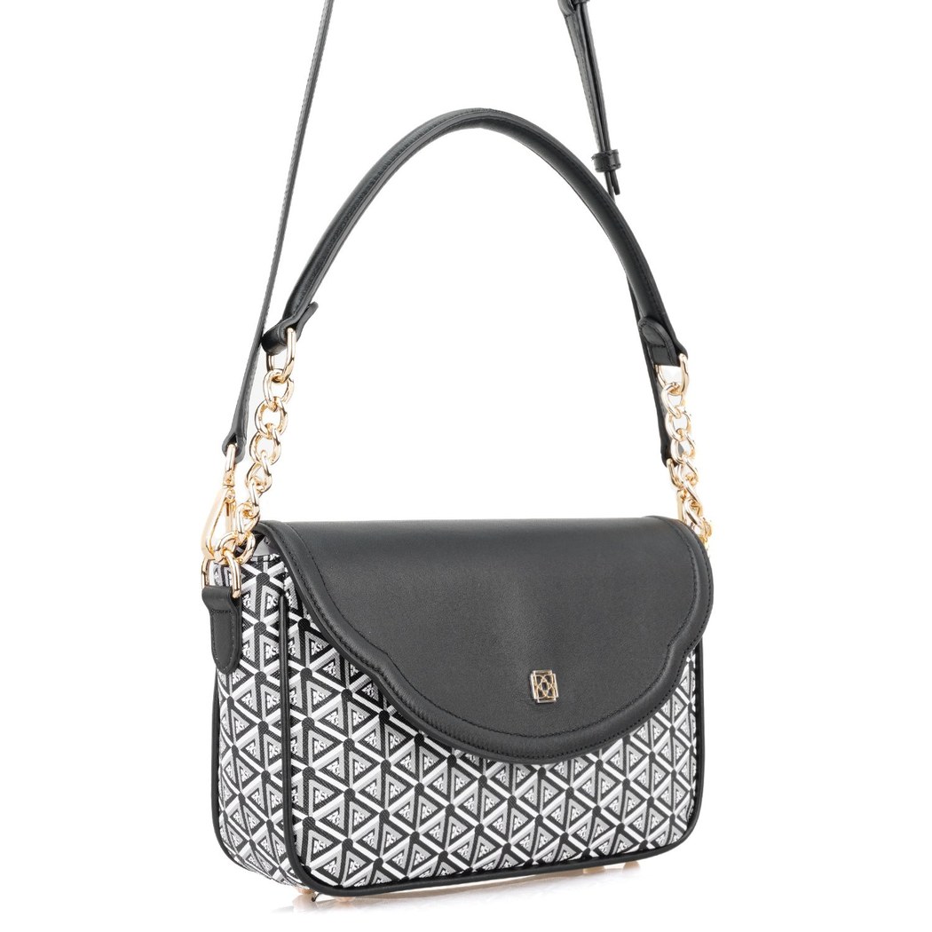 Plante Siyah Kadın Monogram Omuz Çantası