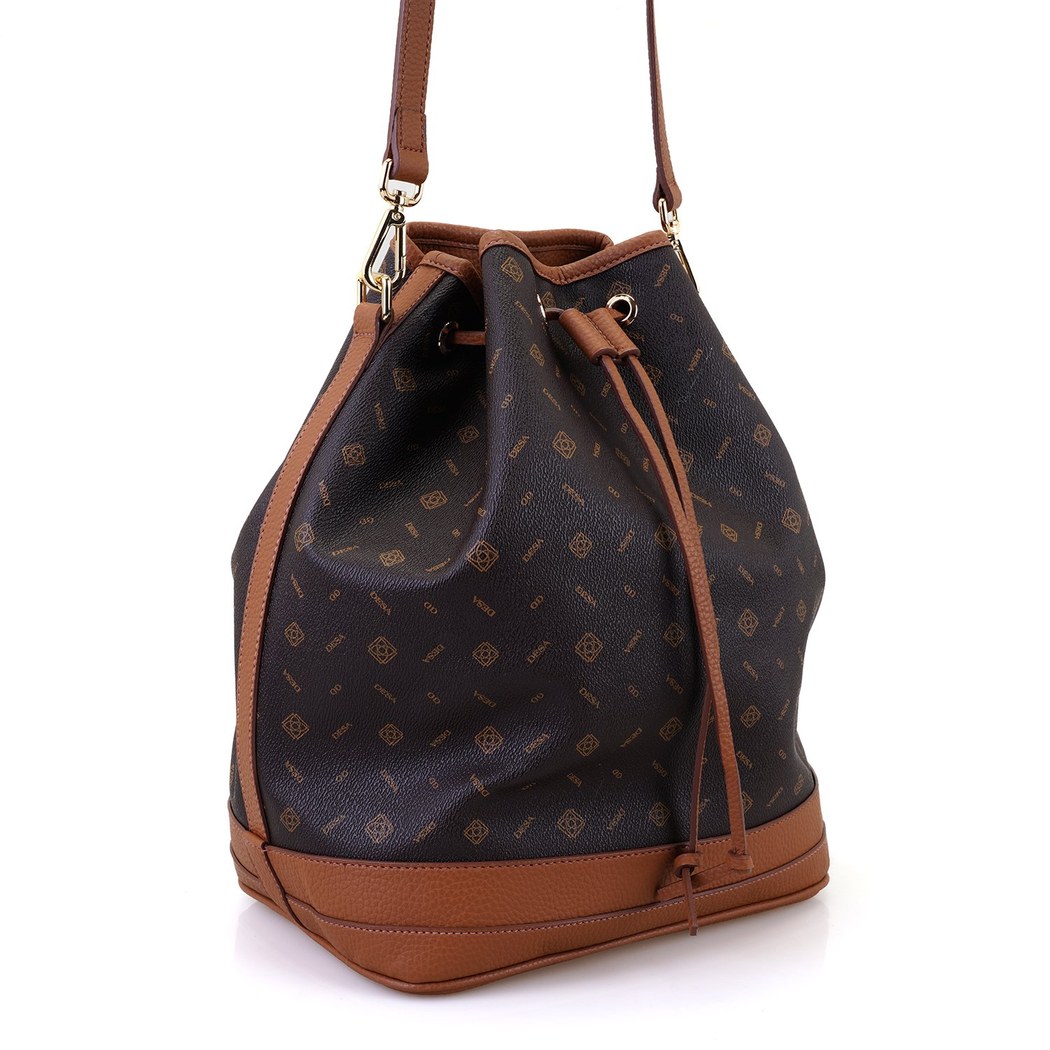 Prestige Kahve Kadın Monogram Omuz Çantası