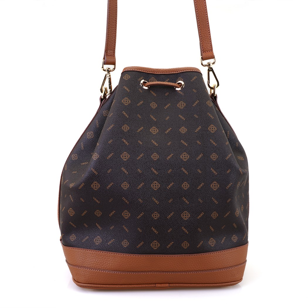 Prestige Kahve Kadın Monogram Omuz Çantası