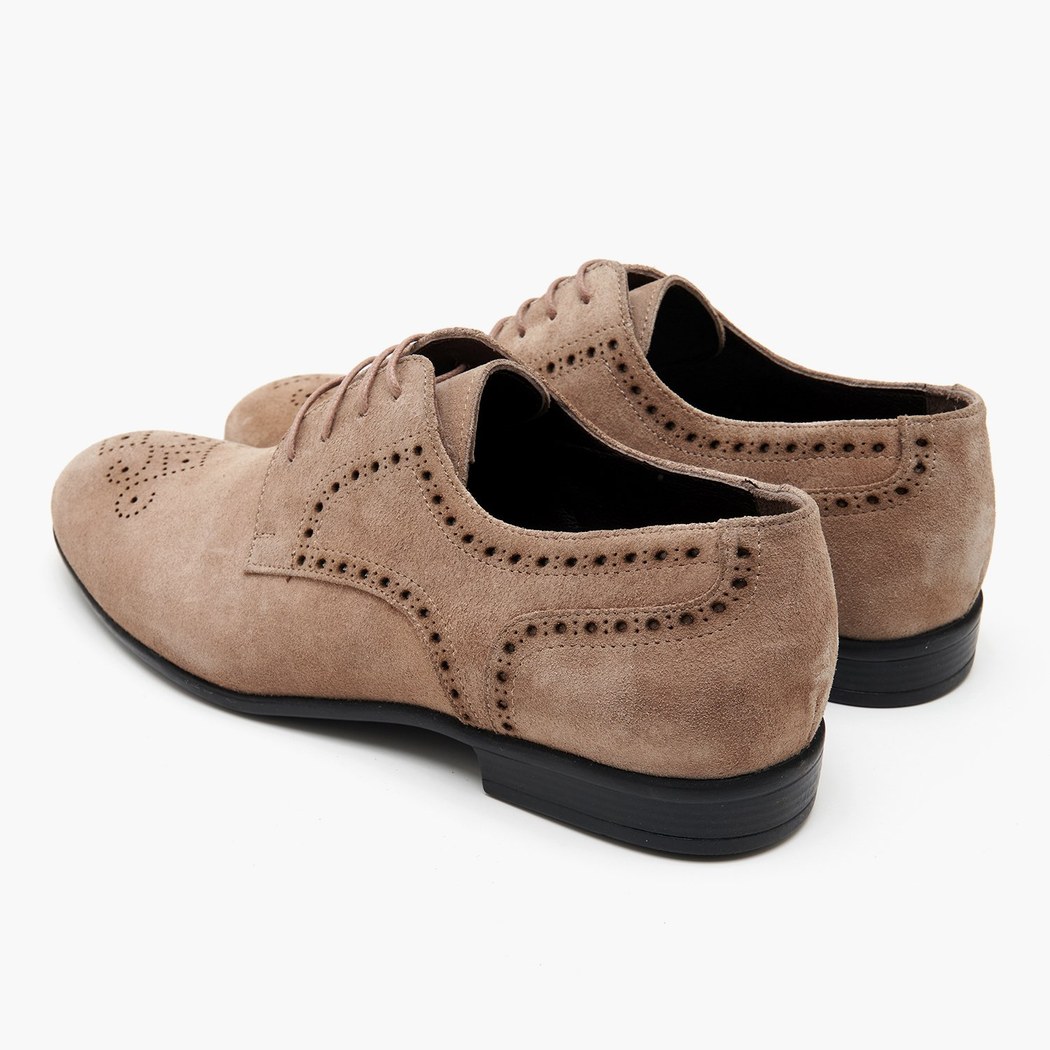 Pryor Bej Erkek Süet Deri Klasik Ayakkabı