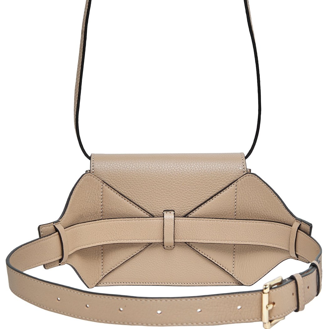 Pudra Aliz Kadın Deri Bel Çantası