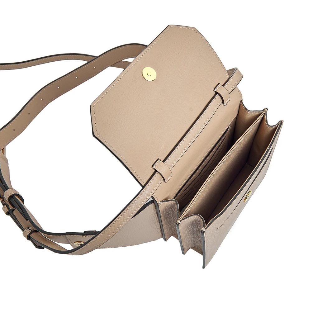 Pudra Aliz Kadın Deri Bel Çantası