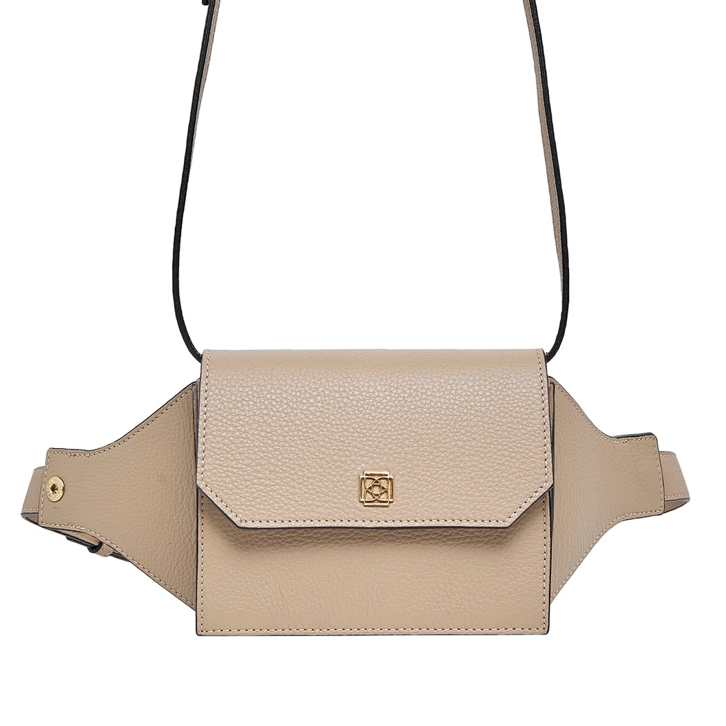 Pudra Aliz Kadın Deri Bel Çantası