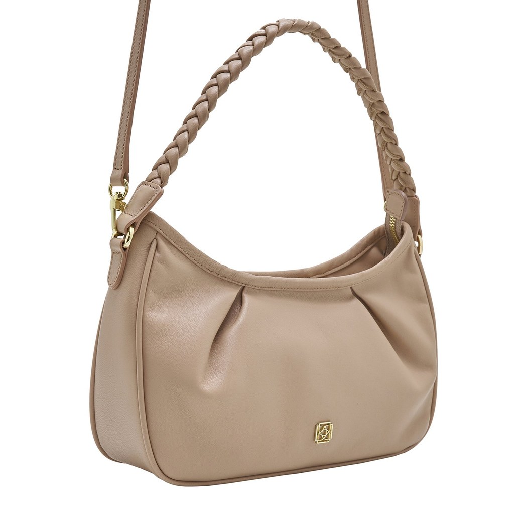 Pudra Dalya Kadın Deri Omuz Askılı Çanta