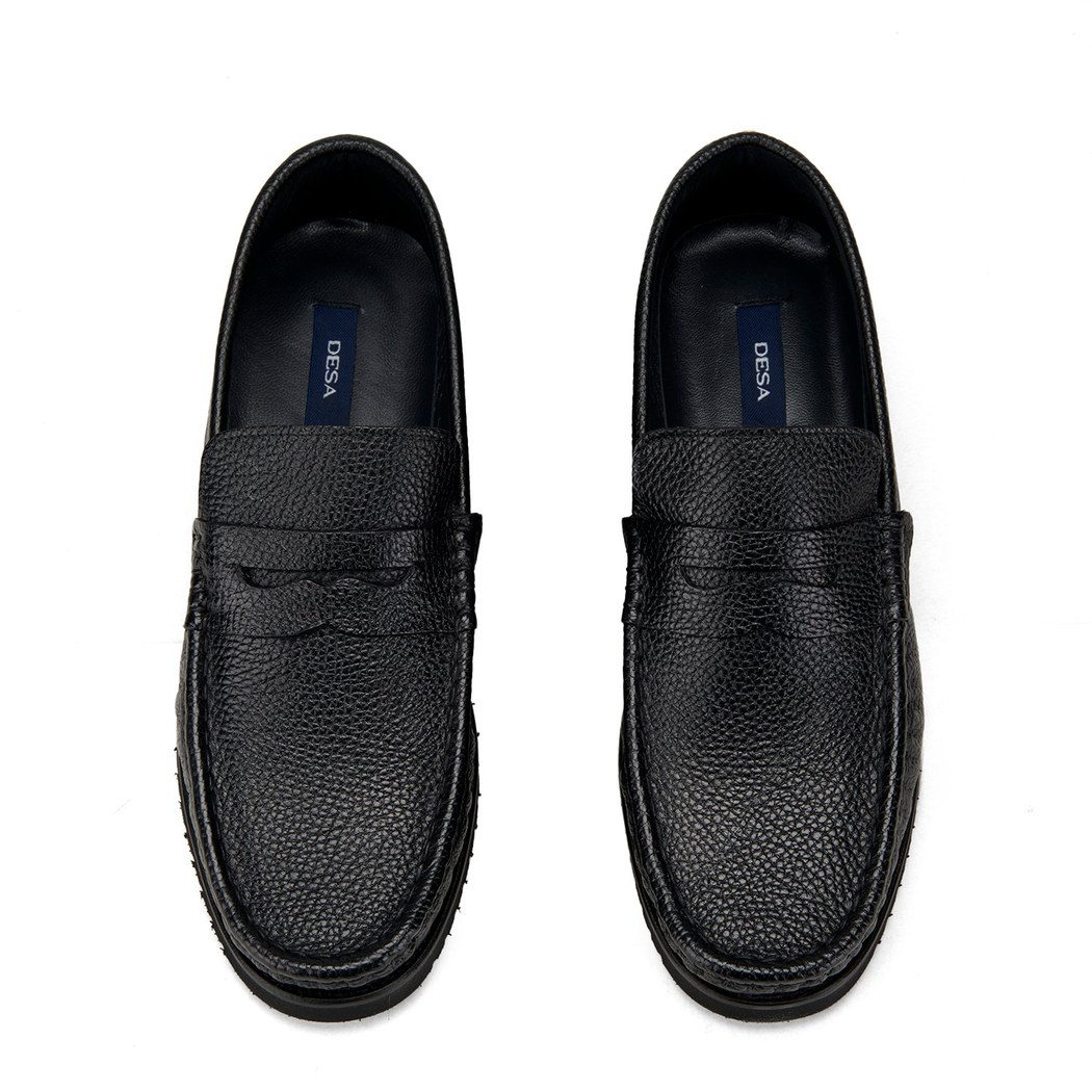 Rahel Siyah Erkek Günlük Deri Ayakkabı