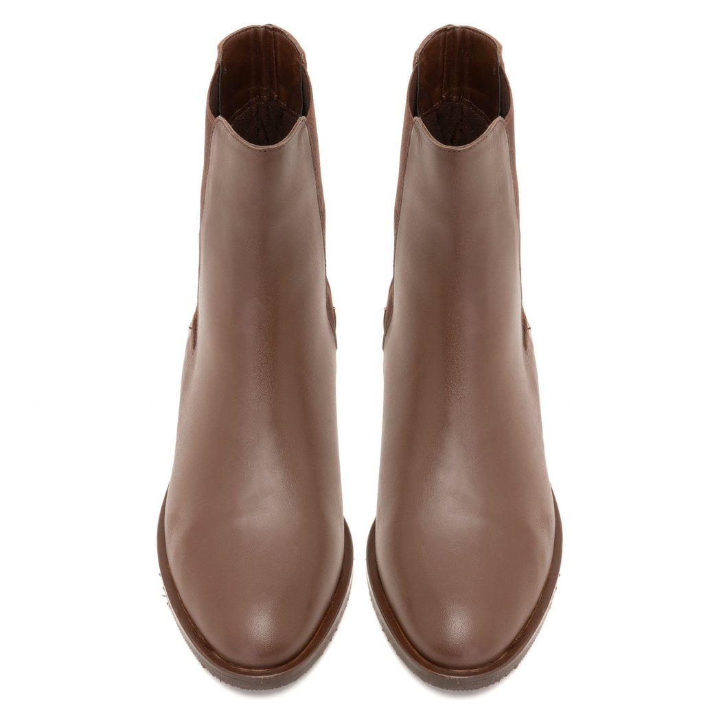 Ramira Kahve Kadın Deri Bot