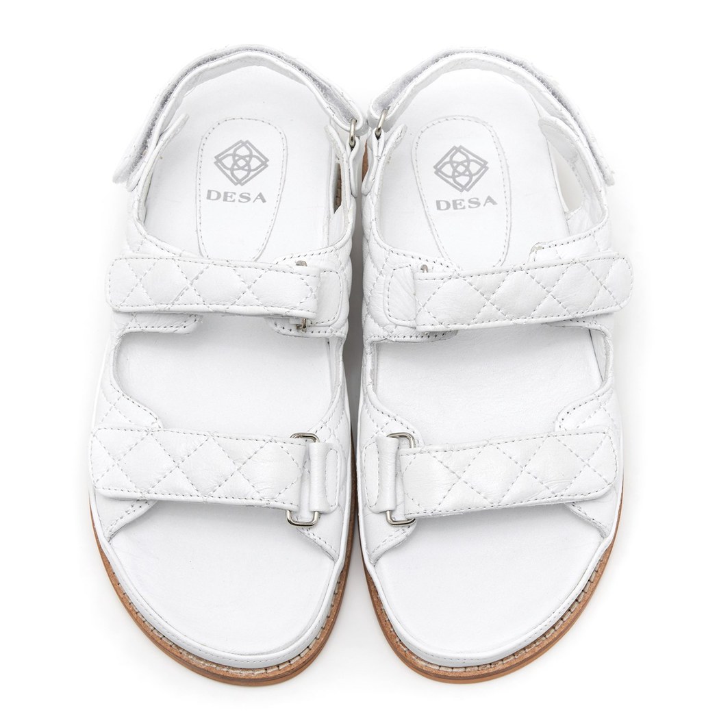 Reese Beyaz Kadın Deri Sandalet