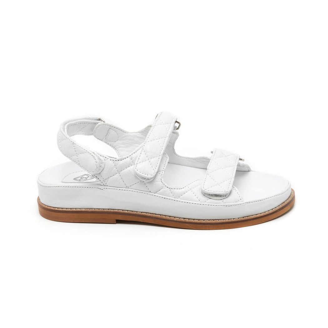 Reese Beyaz Kadın Deri Sandalet