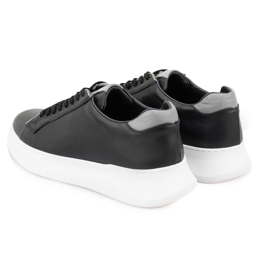 Reese Siyah Erkek Deri Günlük Ayakkabı