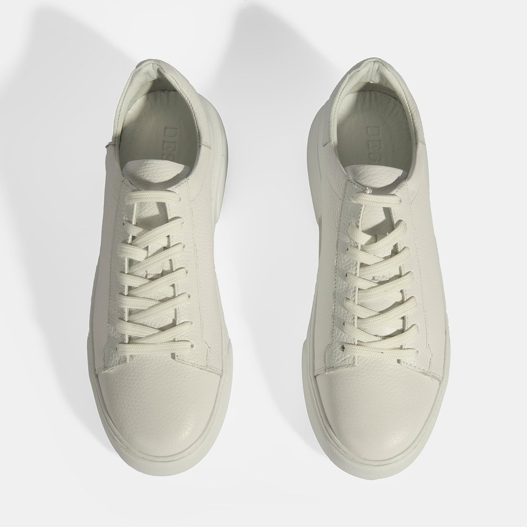 Reminya Beyaz Erkek Deri Bağcıklı Günlük Ayakkabı