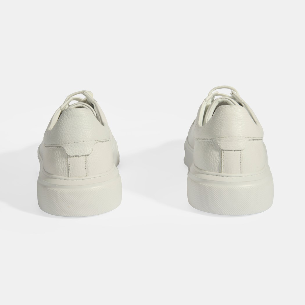 Reminya Beyaz Erkek Deri Bağcıklı Günlük Ayakkabı