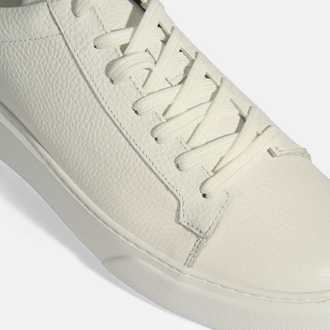 Reminya Beyaz Erkek Deri Bağcıklı Günlük Ayakkabı