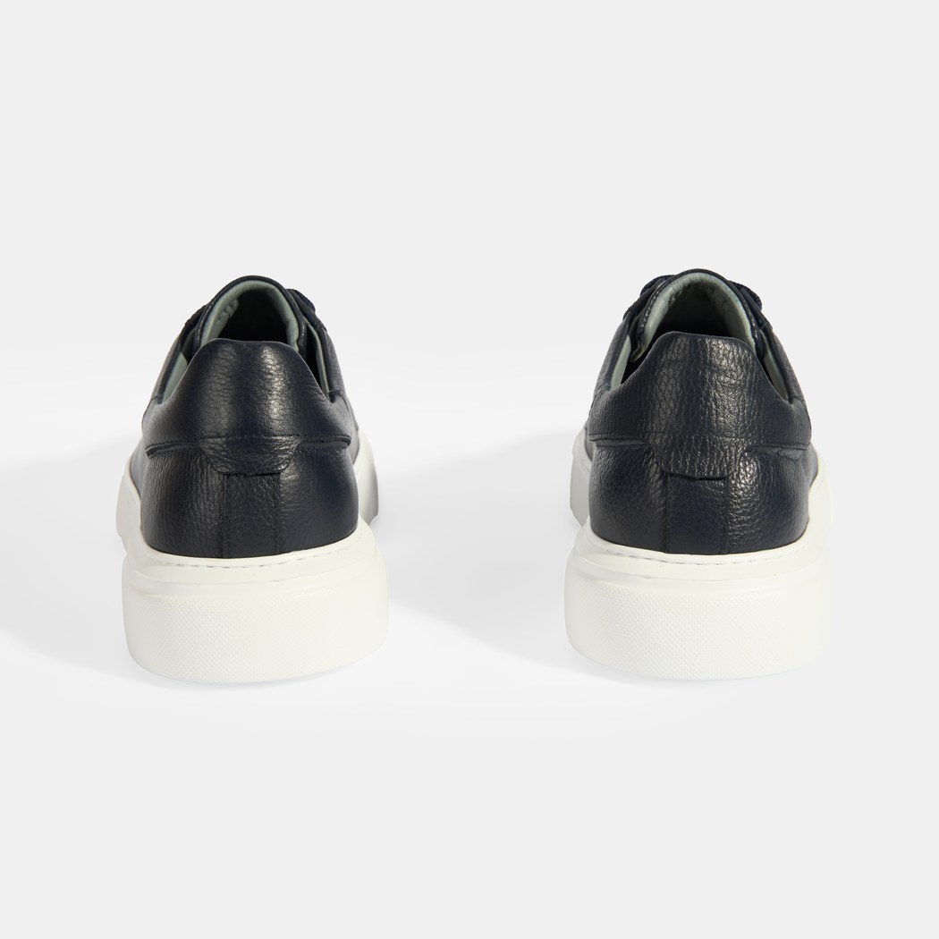 Reminya Lacivert Erkek Deri Bağcıklı Günlük Ayakkabı