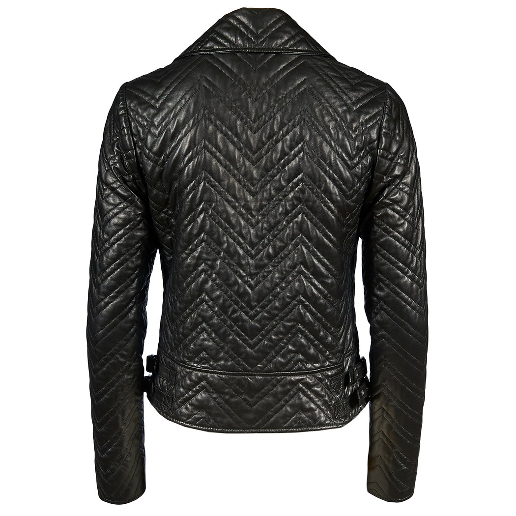 Riccarda Kadın Deri Biker Mont