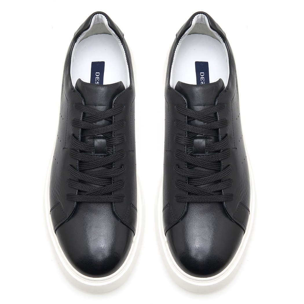 Rice Siyah Erkek Deri Spor Ayakkabı