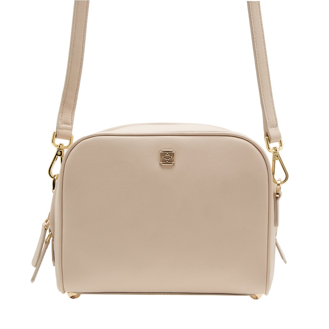 Rieke Krem Kadın Deri Omuz Çantası