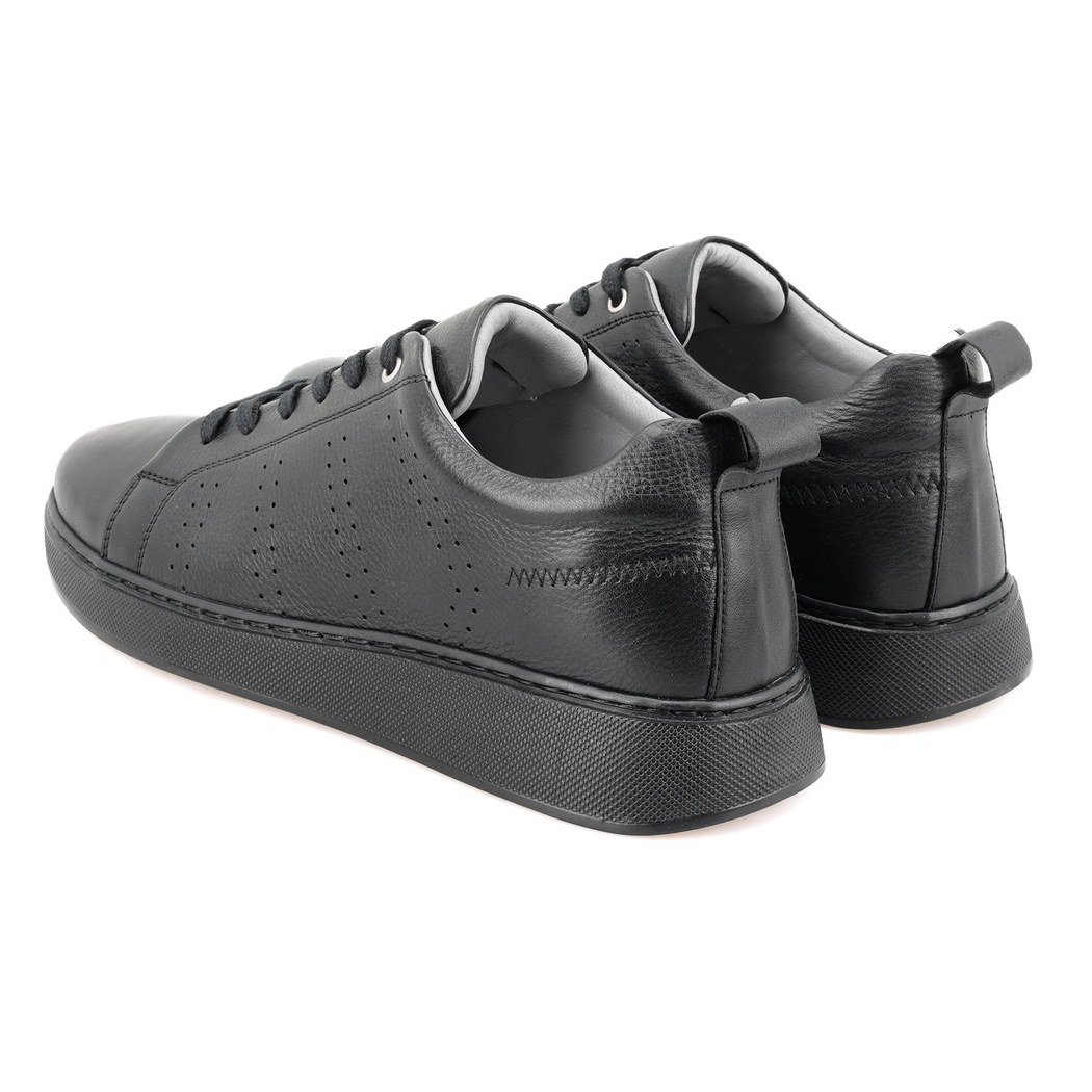 Riya Siyah Erkek Deri Spor Ayakkabı