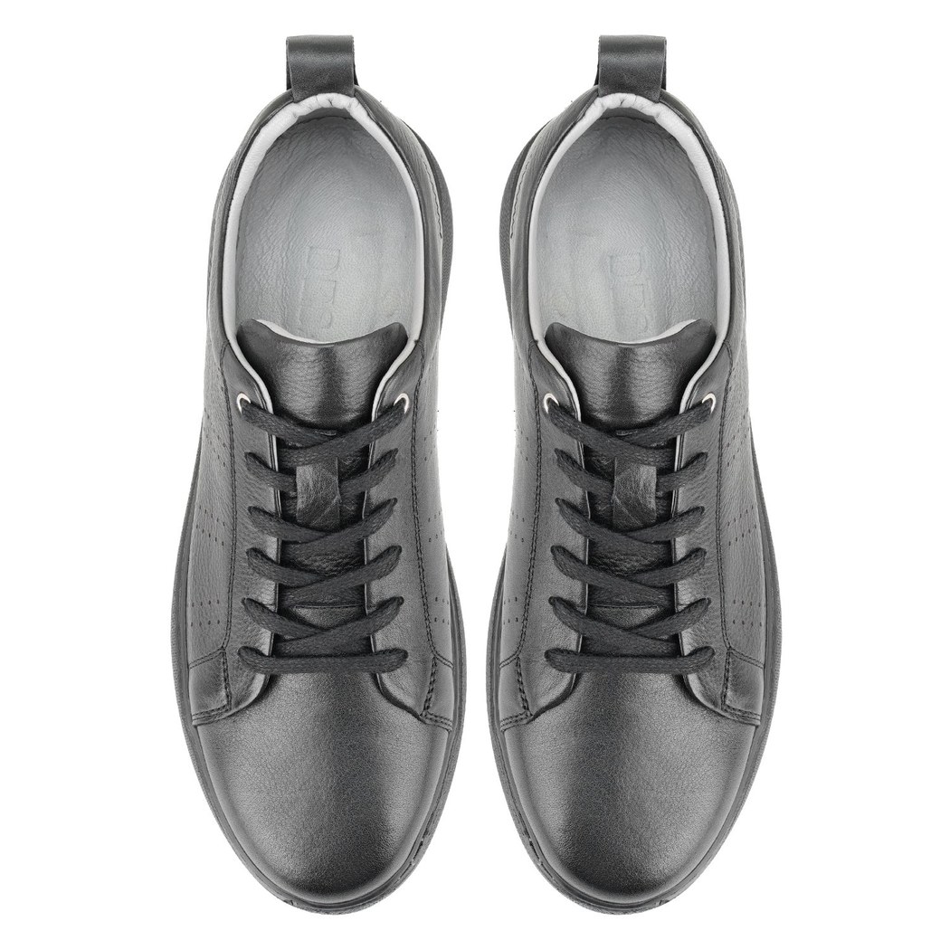 Riya Siyah Erkek Deri Spor Ayakkabı