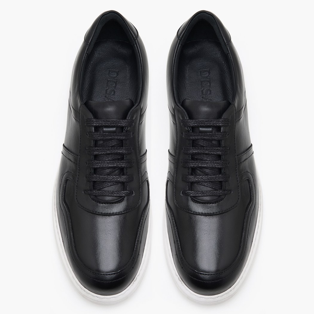 Rock Siyah Erkek Deri Spor Ayakkabı