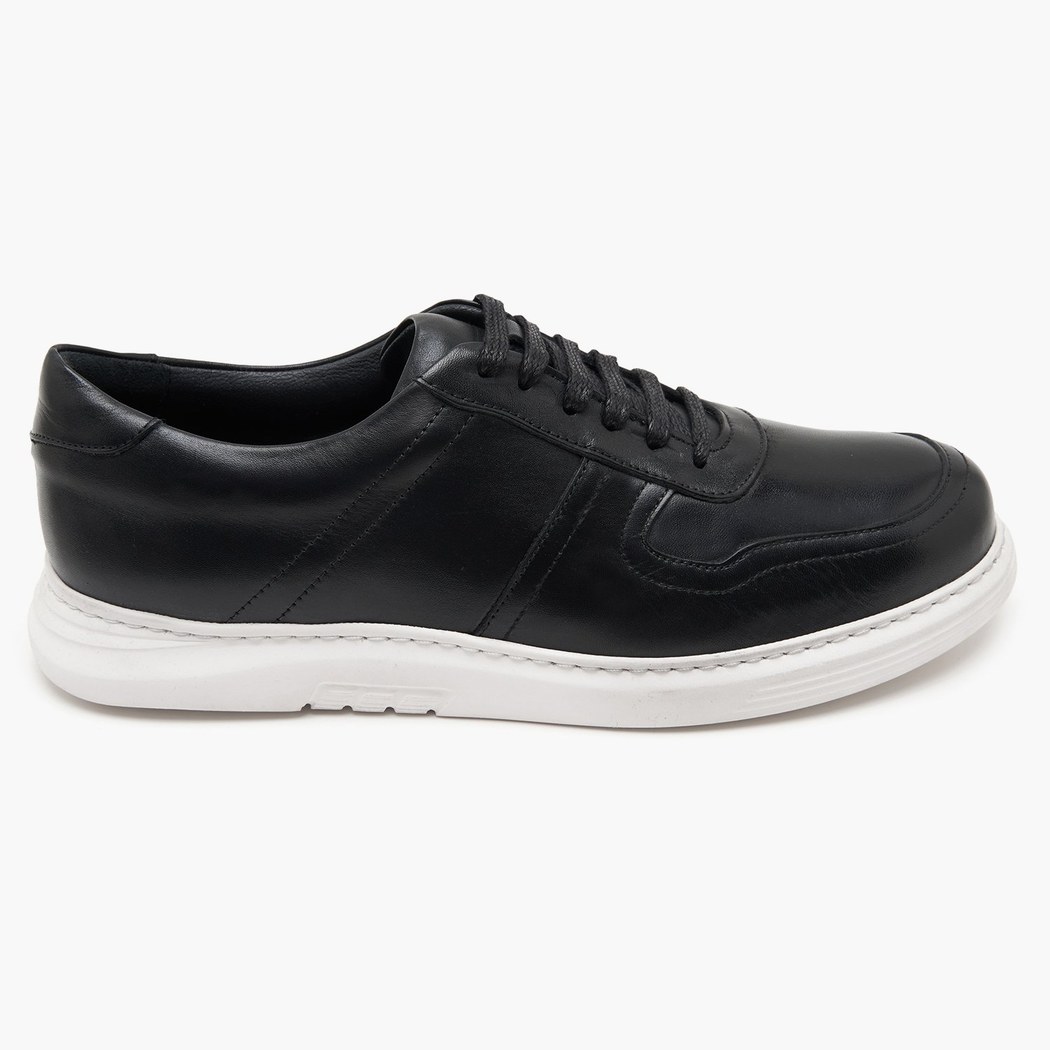 Rock Siyah Erkek Deri Spor Ayakkabı