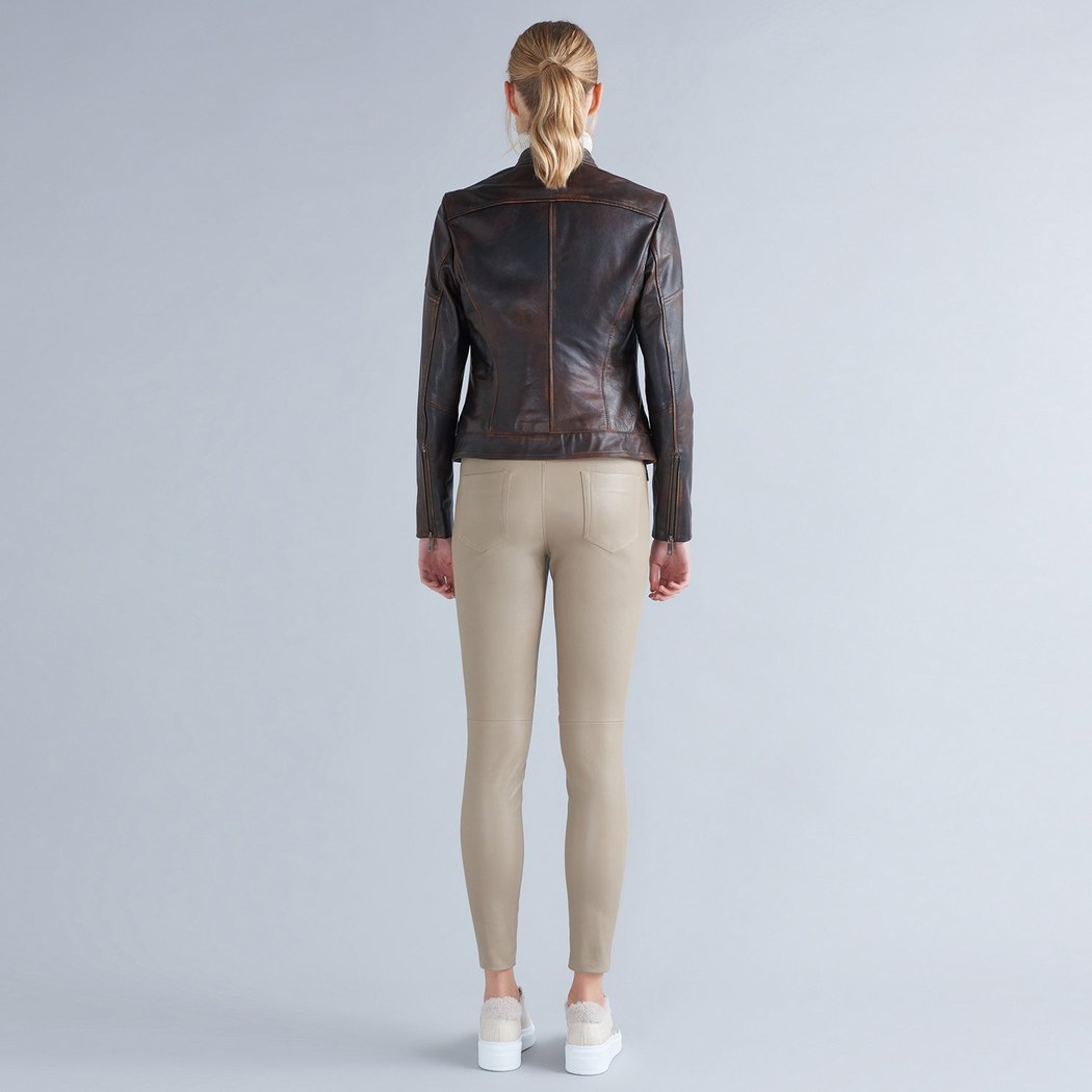 Roisin Kadın Deri Stretch Pantolon