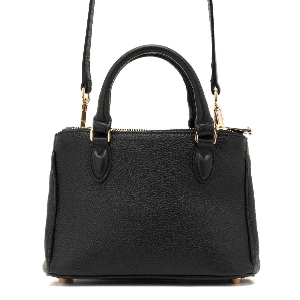 Rosa Siyah Kadın Deri El Çantası