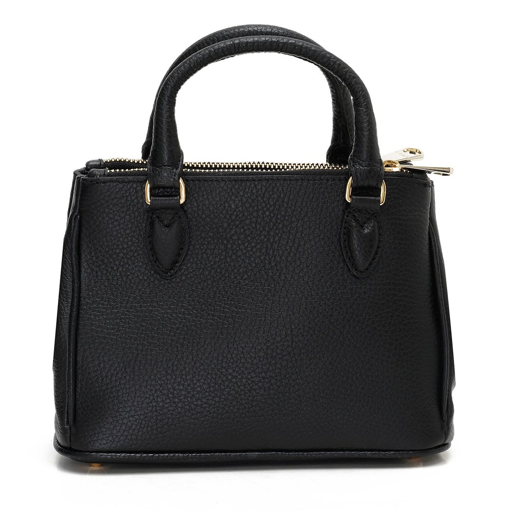 Rosa Siyah Kadın Deri El Çantası