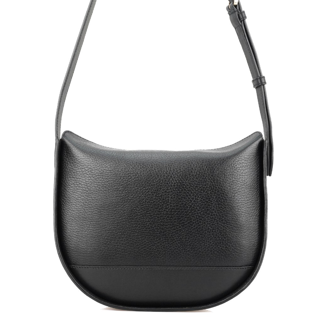 Samy Siyah Kadın Deri Omuz Çantası