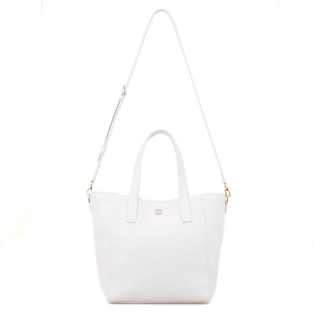 Sandio Beyaz Kadın Deri Omuz Çantası 