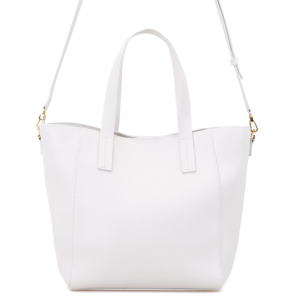 Sandio Beyaz Kadın Deri Omuz Çantası 