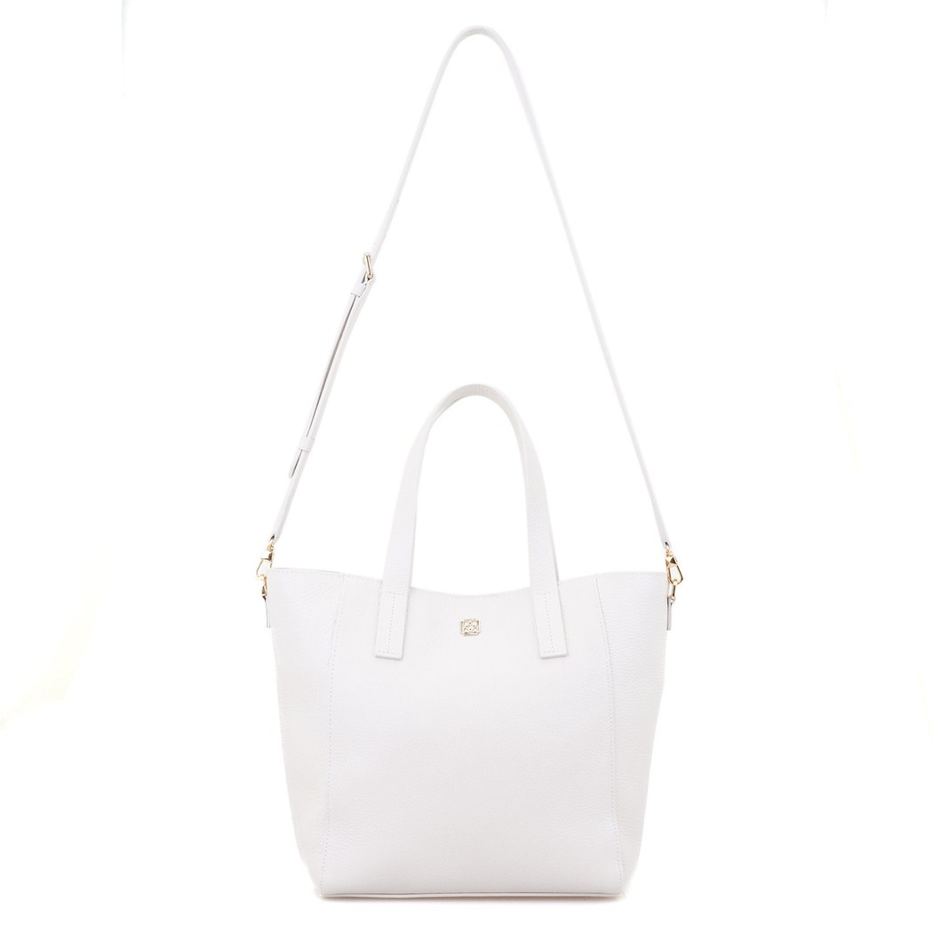 Sandio Beyaz Kadın Deri Omuz Çantası 