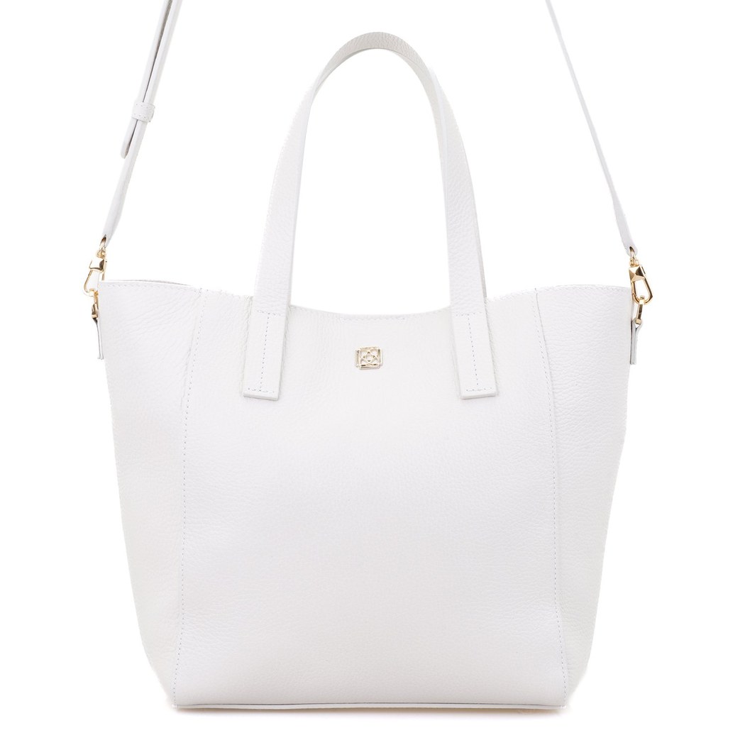 Sandio Beyaz Kadın Deri Omuz Çantası 