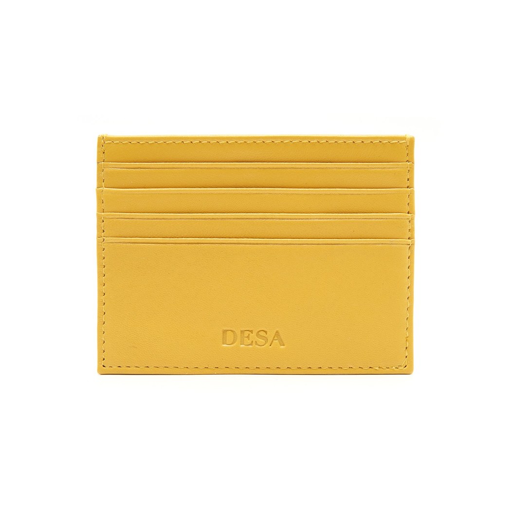 Sarı Kadın Deri Kartlık