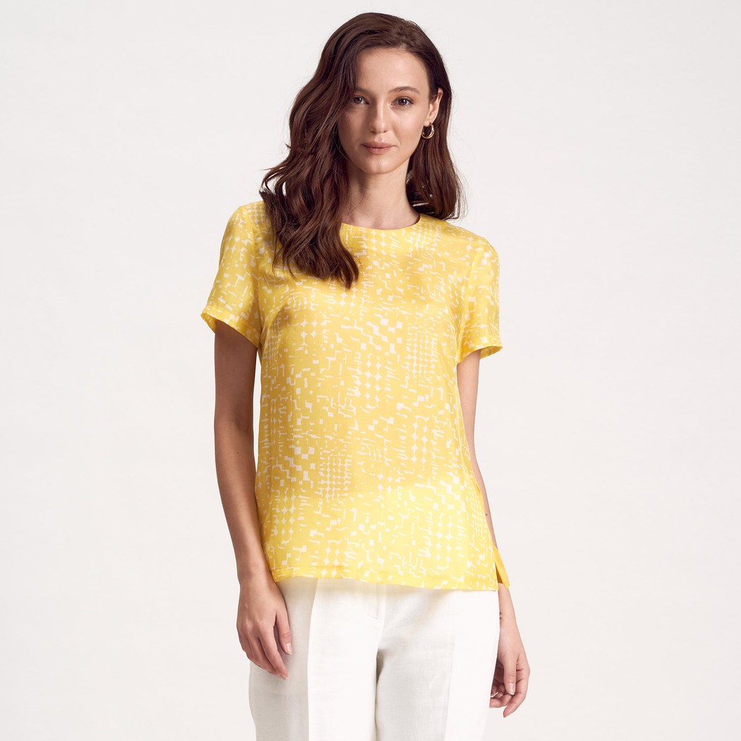 Sarı Kadın Tekstil Bluz