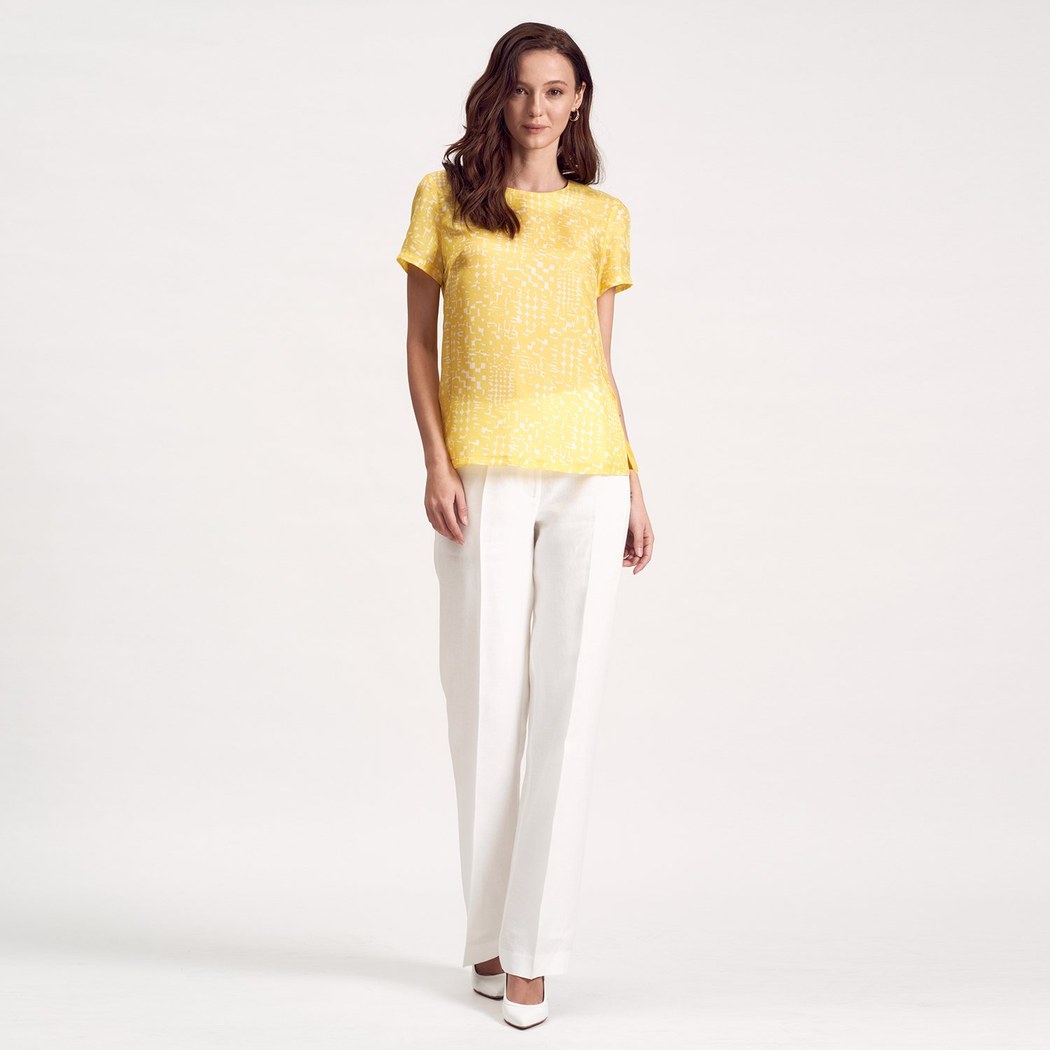 Sarı Kadın Tekstil Bluz