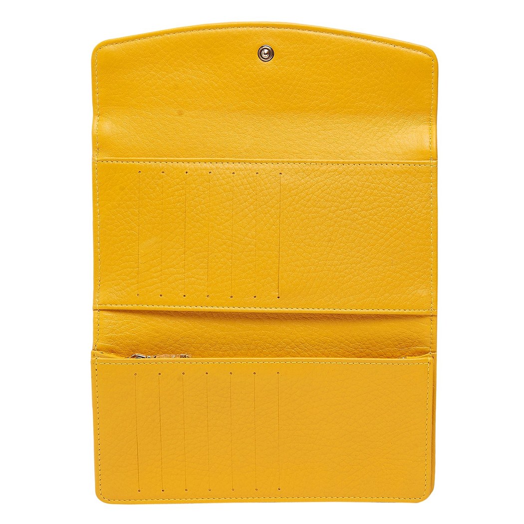 Sarı Sein Kadın Deri Cüzdan