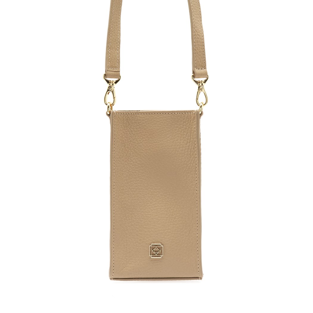Senni Bej Kadın Deri Telefon Çantası 
