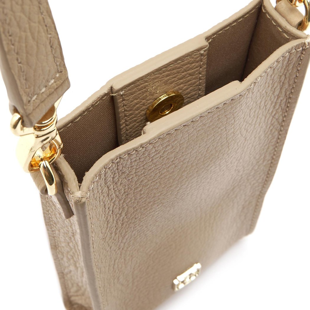 Senni Bej Kadın Deri Telefon Çantası 