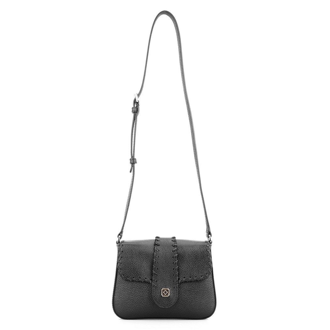 Serenity Siyah Kadın Deri Postacı Çantası