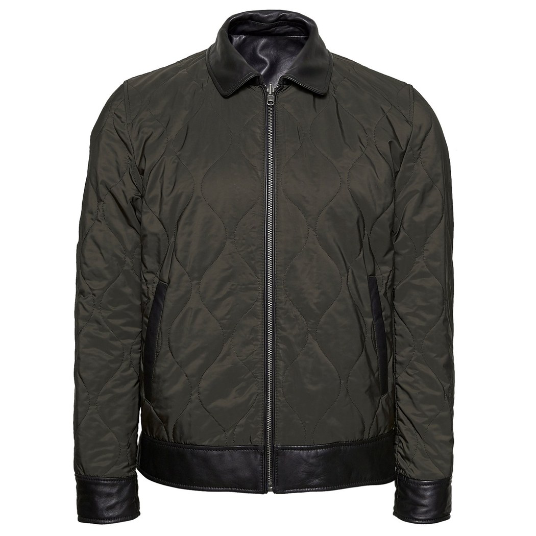 Sergio Erkek Çift Taraflı Deri Mont