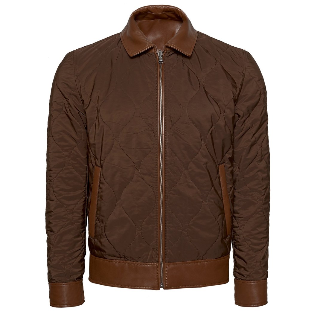 Sergio Erkek Çift Taraflı Deri Mont