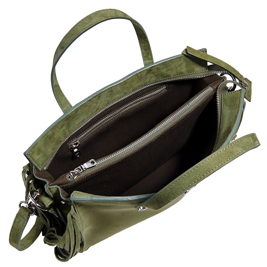 Serry Kadın Püsküllü Süet El Çantası