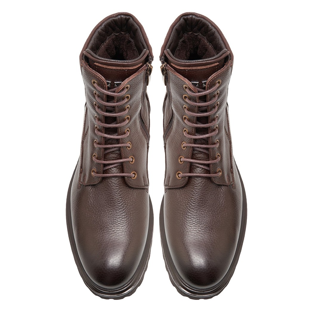 Servo Kahve Erkek Deri Bot