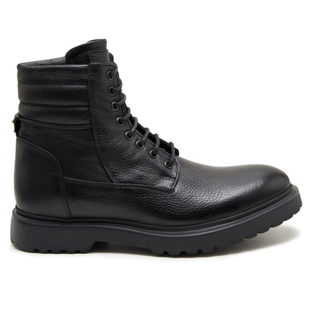 Servo Siyah Erkek Deri Bot