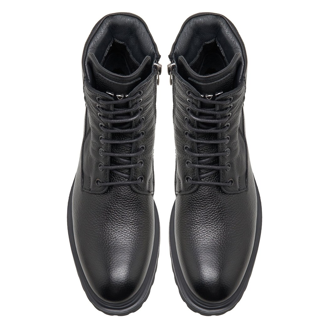 Servo Siyah Erkek Deri Bot