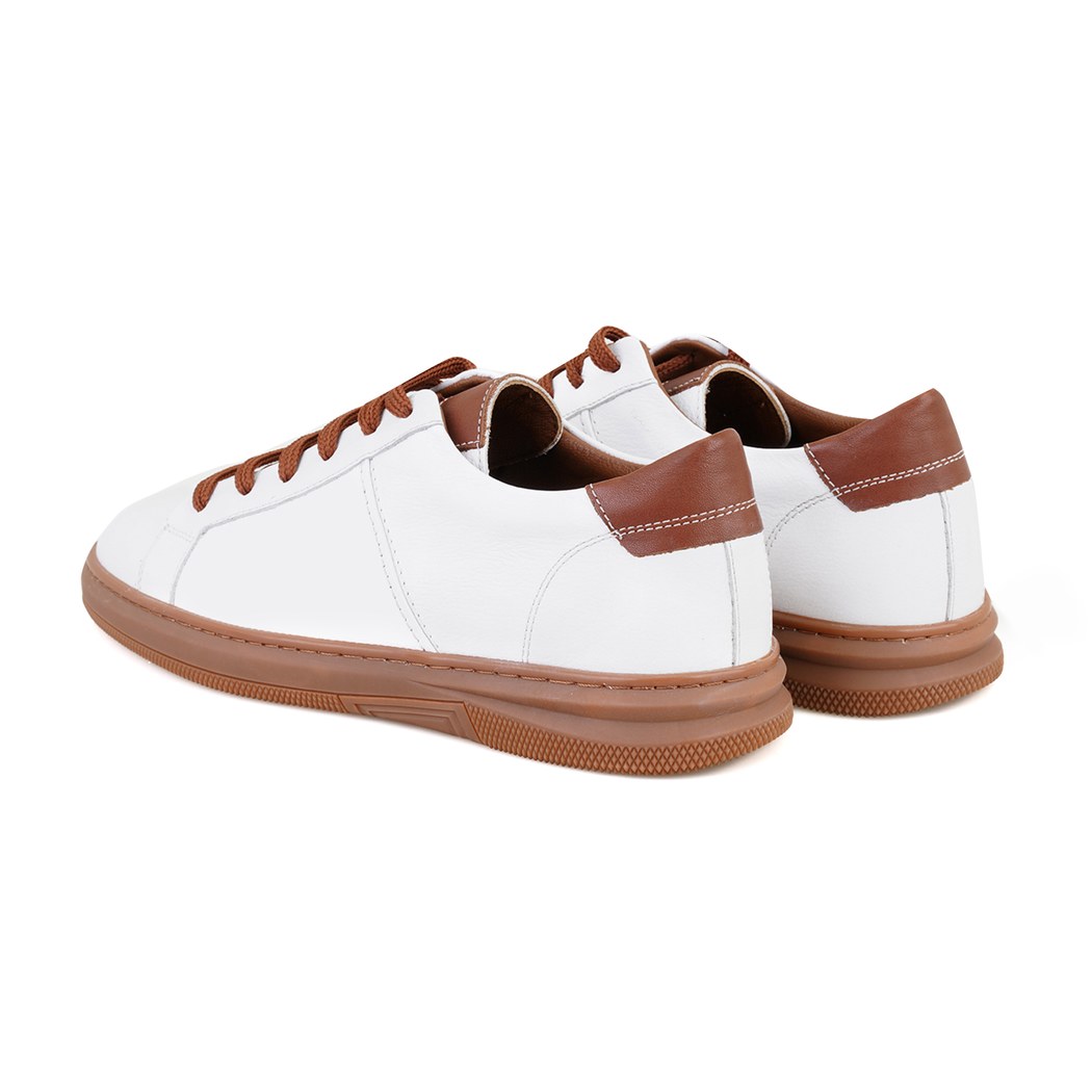 Seth Beyaz Erkek Deri Spor Ayakkabı