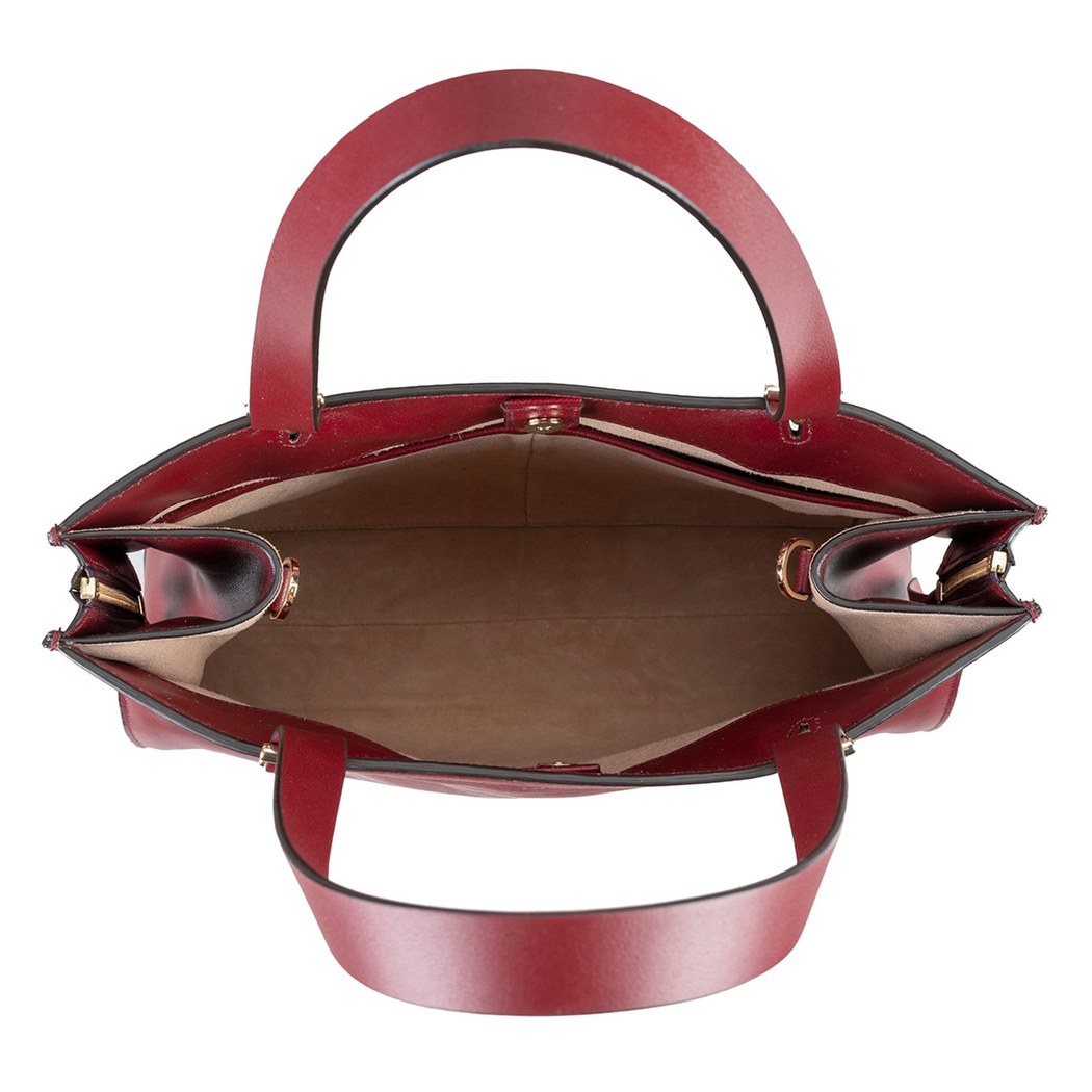 Seven Big Bordo Kadın Deri Omuz Çantası