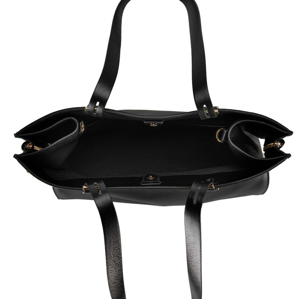 Seven Big Siyah Kadın Deri Omuz Çantası