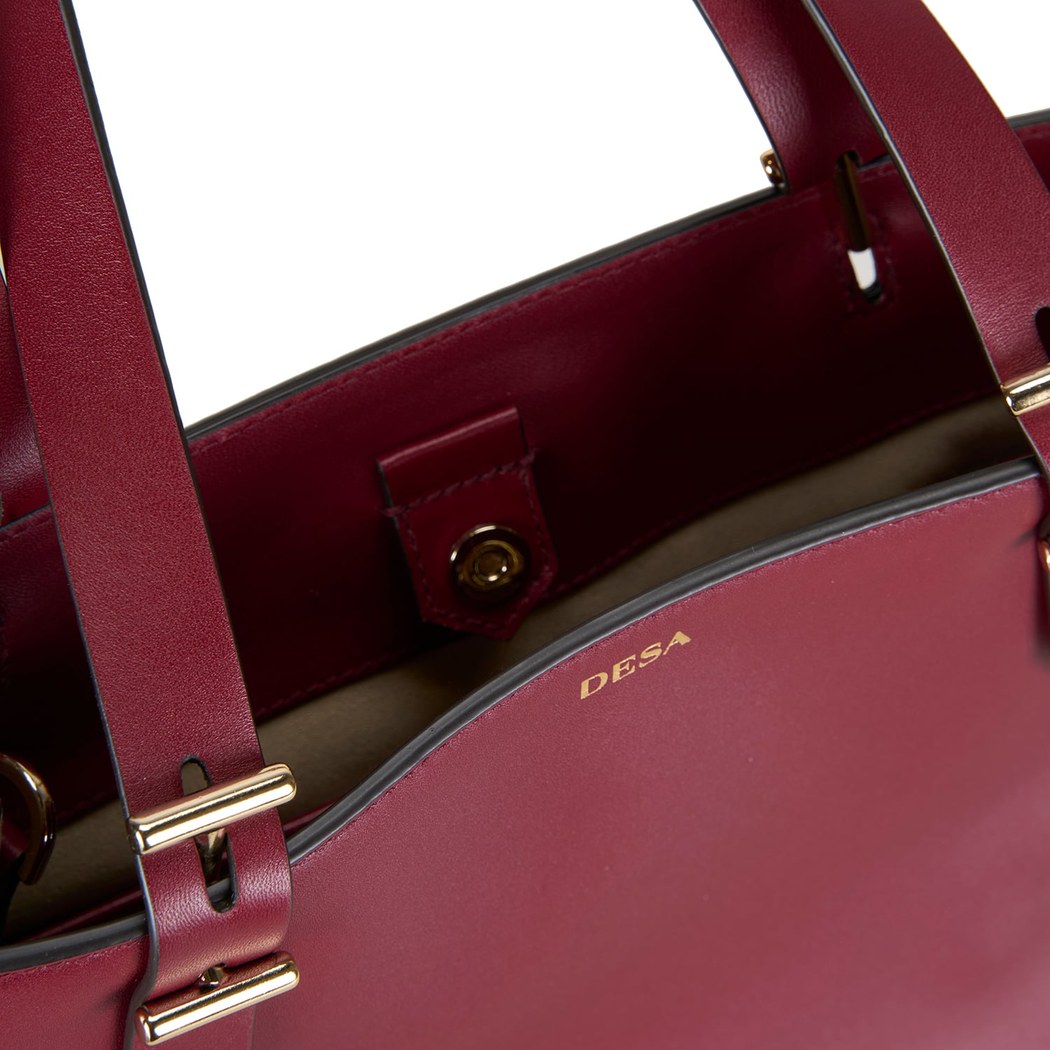 Seven Medium Bordo Kadın Deri Omuz Çantası