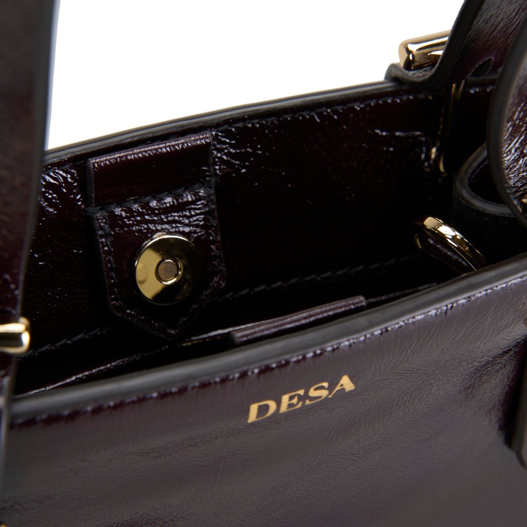 Seven Small Bordo Kadın Rugan Omuz Çantası